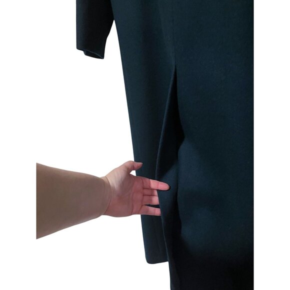 Vintage Womens Wool Overcoat XL Double Breasted Minimalist Capsule 100% Wool USA - Picture 6 of 9